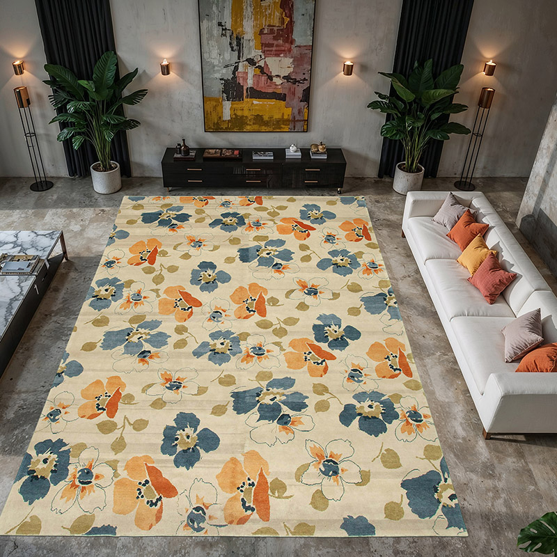 New Hand Knotted Wool Oushak Rug - 10'  x 14' 4" (120" x 172") - K0040743