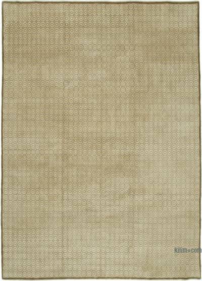 New Hand Knotted Wool Oushak Rug - 8' 11" x 12' 6" (107 in. x 150 in.)