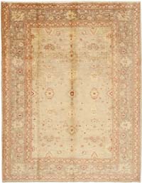 New Hand Knotted Wool Oushak Rug - 9'  x 11' 9" (108" x 141")