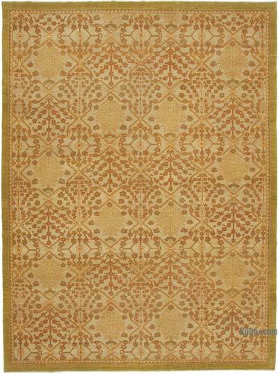 New Hand Knotted Wool Oushak Rug - 9' 1" x 12' 3" (109 in. x 147 in.)