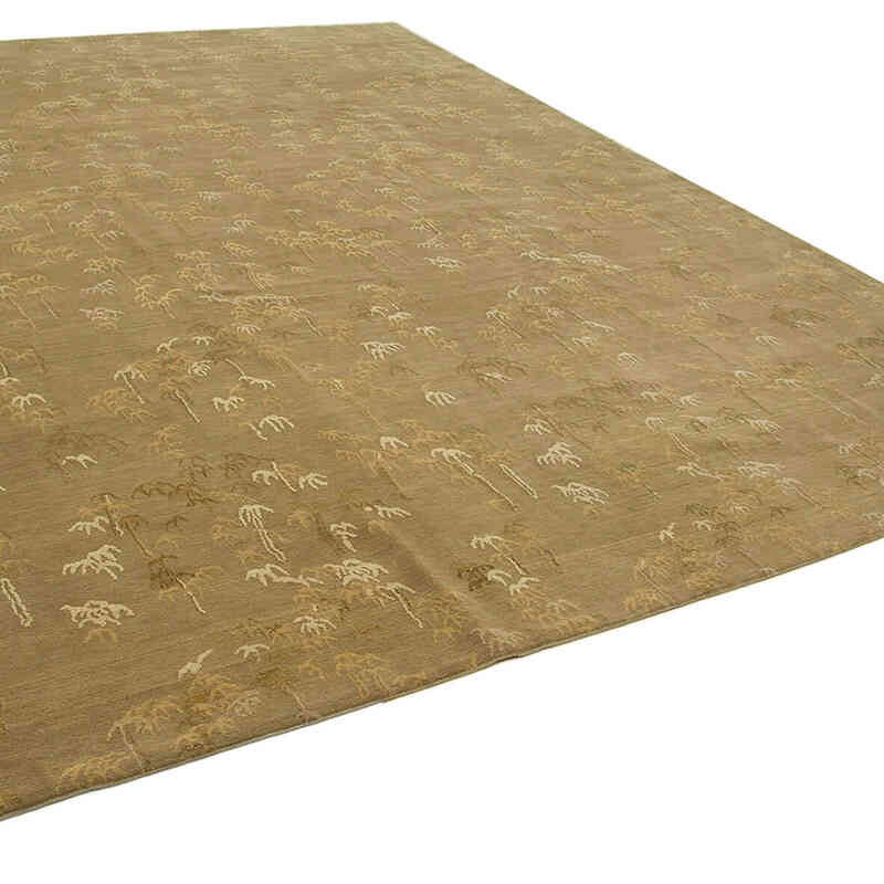 New Hand Knotted Wool Rug - 9' 9" x 13' 4" (117" x 160") - K0040760