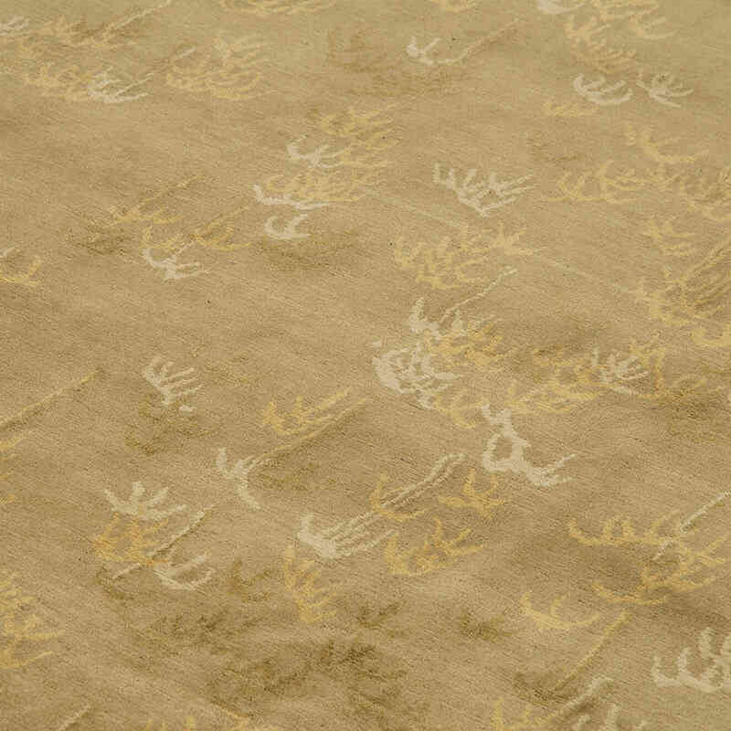 New Hand Knotted Wool Rug - 9' 9" x 13' 4" (117" x 160") - K0040760