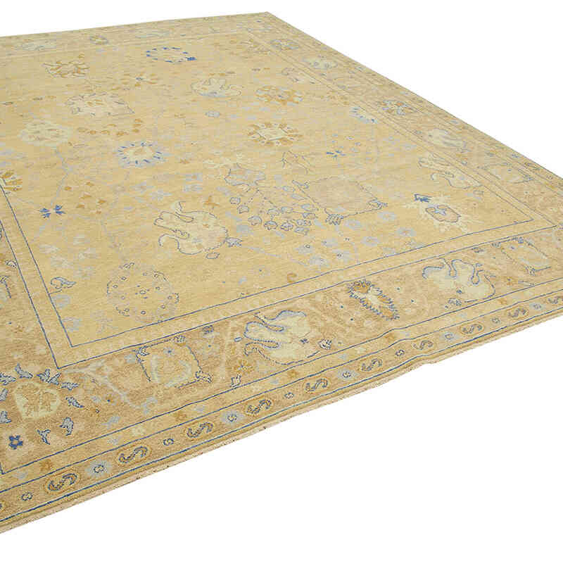 New Hand Knotted Wool Oushak Rug - 8' 11" x 12'  (107" x 144") - K0040768