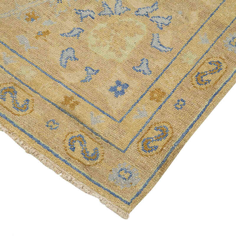 New Hand Knotted Wool Oushak Rug - 8' 11" x 12'  (107" x 144") - K0040768