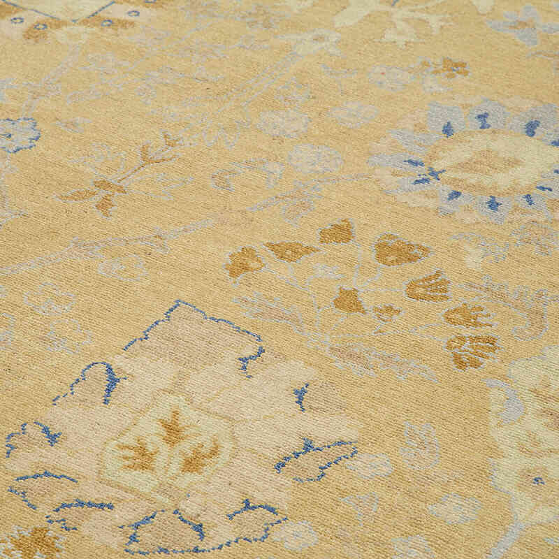New Hand Knotted Wool Oushak Rug - 8' 11" x 12'  (107" x 144") - K0040768