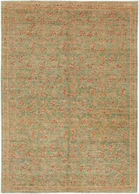 New Hand Knotted Wool Oushak Rug - 6' 2" x 8' 7" (74" x 103")