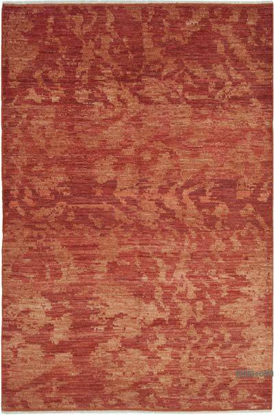 New Hand Knotted Wool Oushak Rug - 6'  x 8' 9" (72 in. x 105 in.)