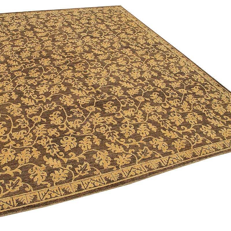 New Hand Knotted Wool Oushak Rug - 8'  x 9' 8" (96" x 116") - K0040782