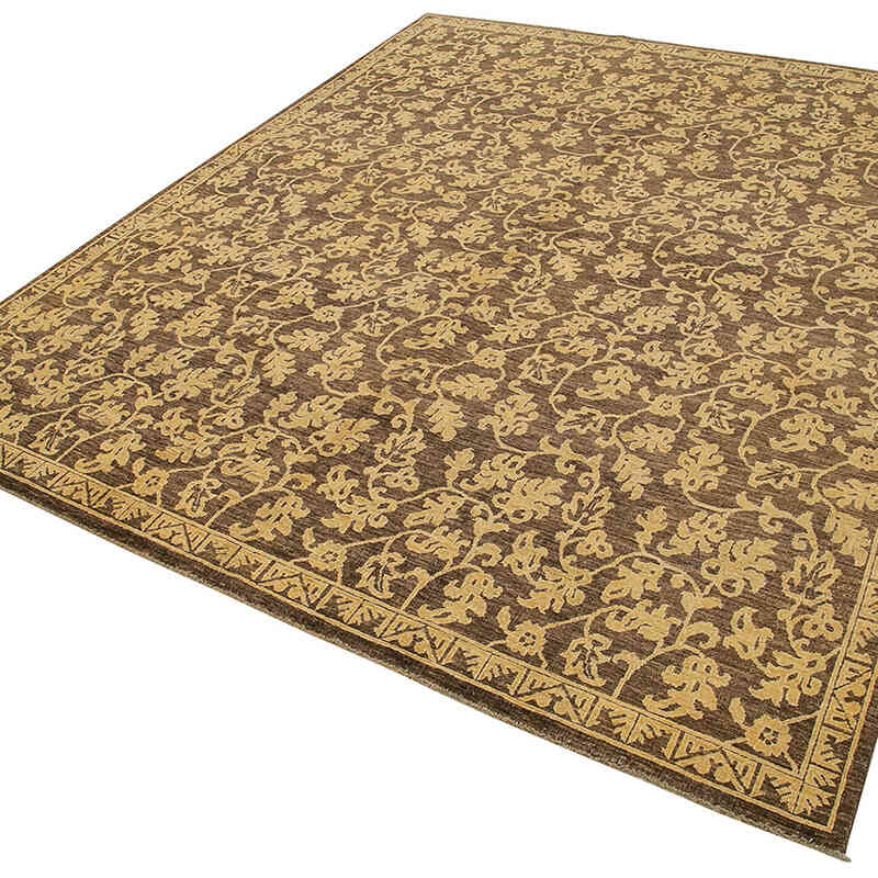 New Hand Knotted Wool Oushak Rug - 8'  x 9' 8" (96" x 116") - K0040782