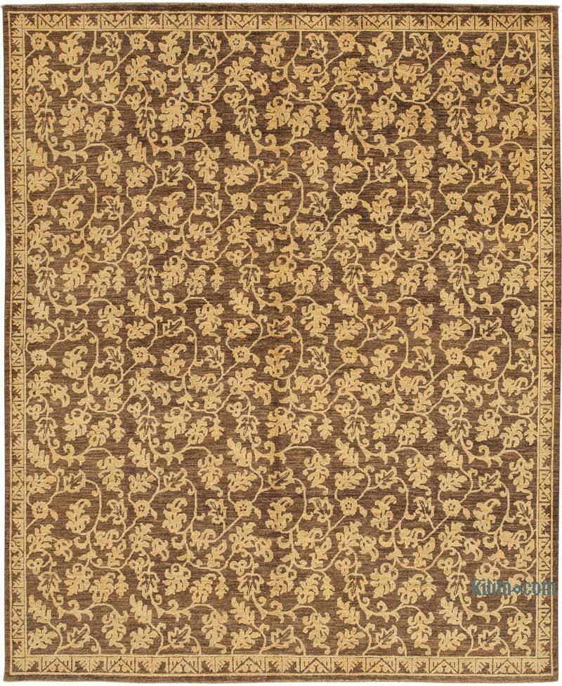 New Hand Knotted Wool Oushak Rug - 8'  x 9' 8" (96" x 116") - K0040782