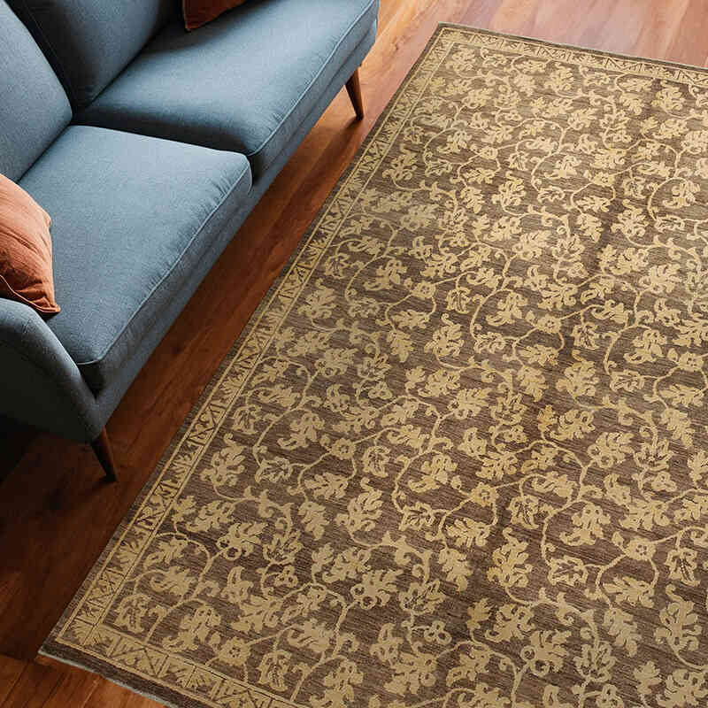 New Hand Knotted Wool Oushak Rug - 6'  x 8' 9" (72" x 105") - K0040785