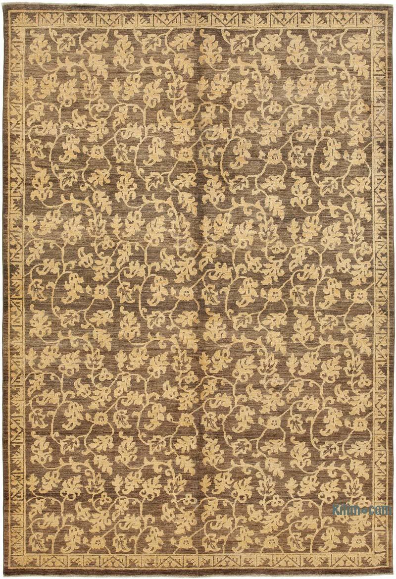 New Hand Knotted Wool Oushak Rug - 6'  x 8' 9" (72" x 105") - K0040785