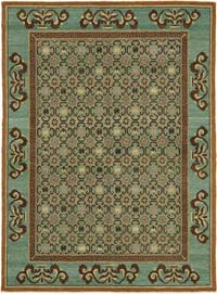 New Hand Knotted Wool Oushak Rug - 6'  x 8' 1" (72" x 97")