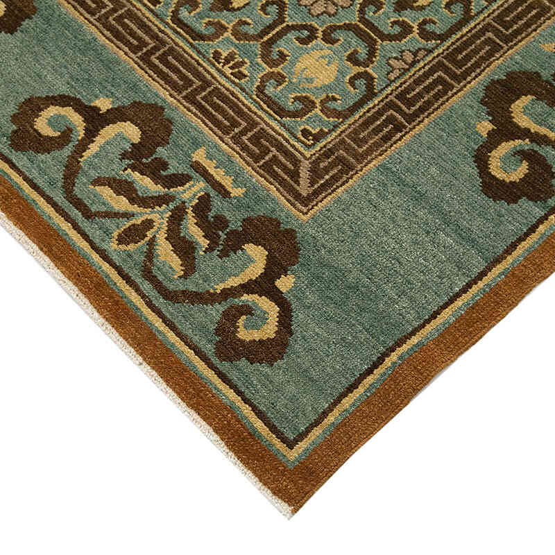New Hand Knotted Wool Oushak Rug - 6'  x 8' 1" (72" x 97") - K0040791