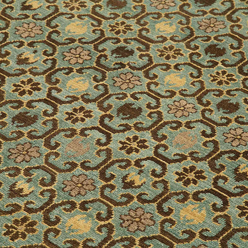New Hand Knotted Wool Oushak Rug - 6'  x 8' 1" (72" x 97") - K0040791
