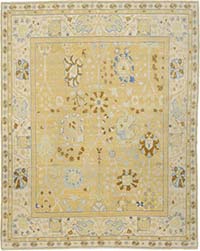 New Hand Knotted Wool Oushak Rug - 7' 10" x 9' 11" (94" x 119")