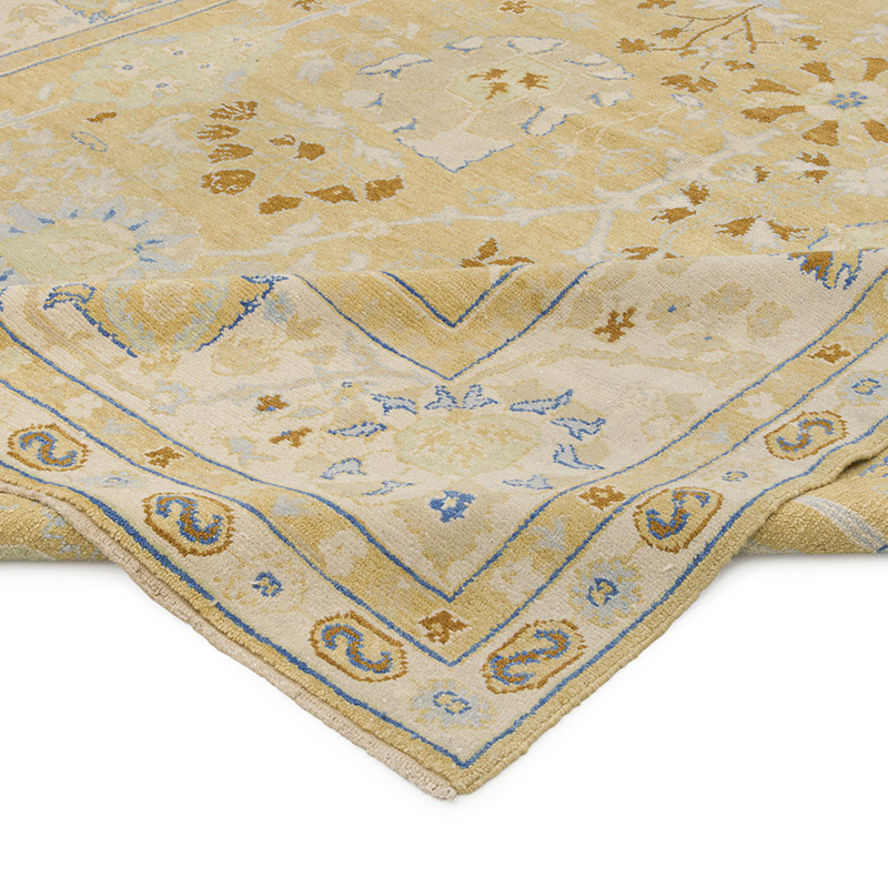 New Hand Knotted Wool Oushak Rug - 7' 10" x 9' 11" (94" x 119") - K0040794