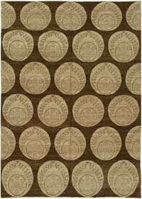 New Hand Knotted Wool Oushak Rug - 5' 10" x 8' 2" (70" x 98")