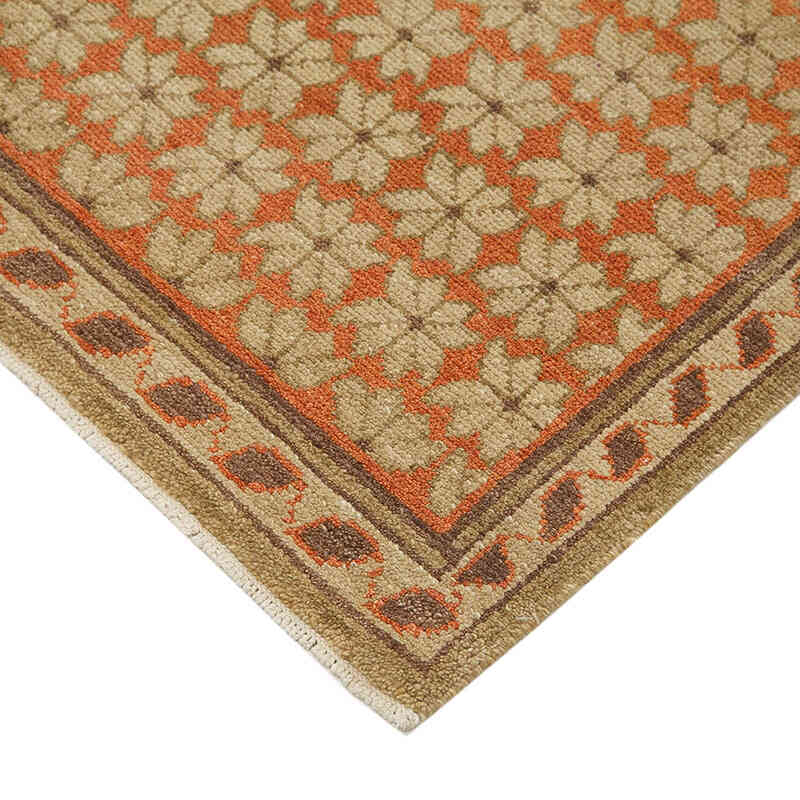 New Hand Knotted Wool Oushak Rug - 8' 2" x 10' 1" (98" x 121") - K0040799