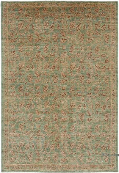 New Hand Knotted Wool Oushak Rug - 6'  x 8' 8" (72 in. x 104 in.)