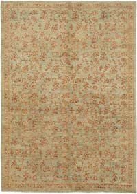 New Hand Knotted Wool Oushak Rug - 6' 3" x 8' 6" (75" x 102")