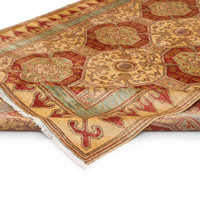 Nueva Alfombra Oushak Tejida a Mano - 186 cm x 275 cm - K0040831
