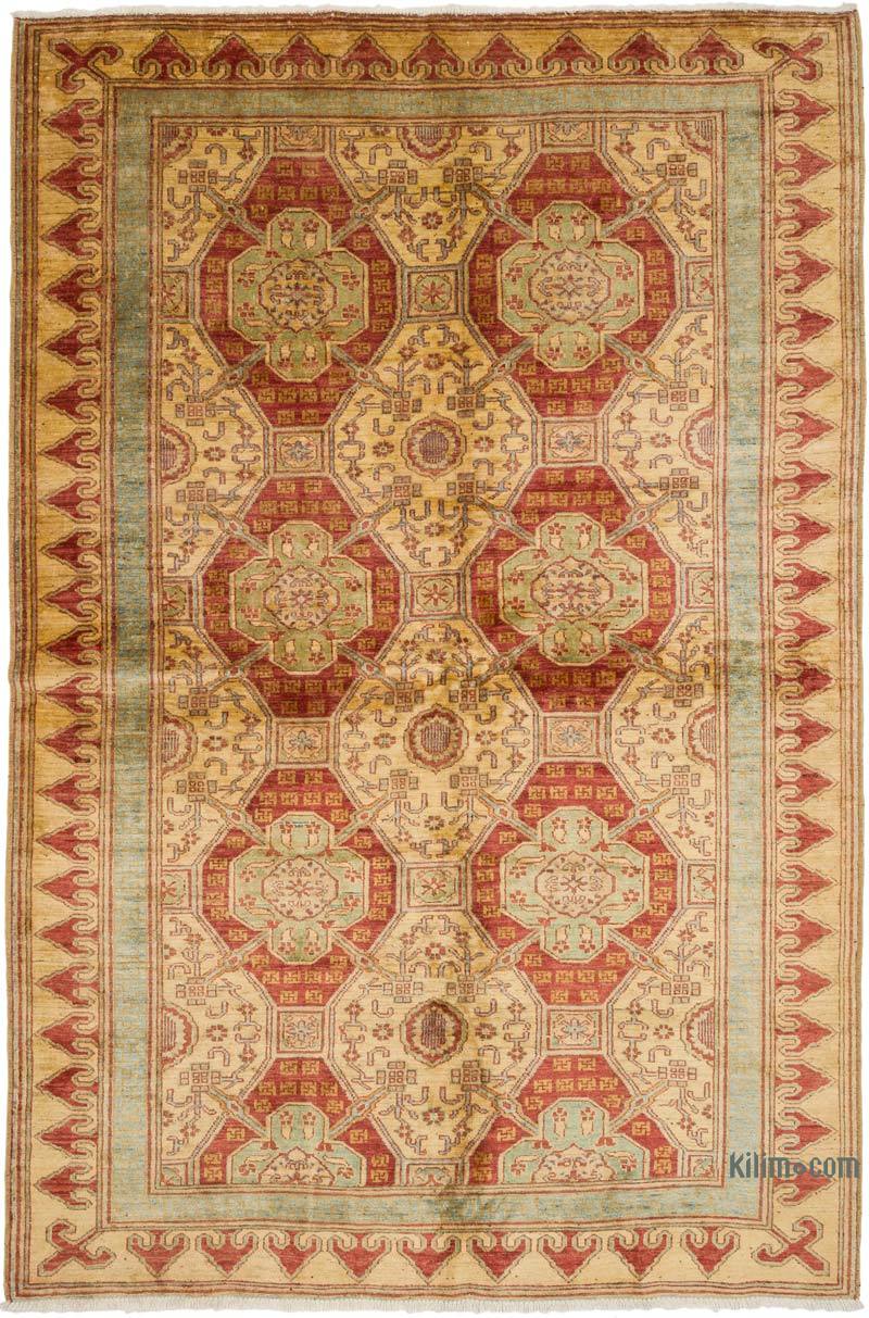 Nueva Alfombra Oushak Tejida a Mano - 186 cm x 275 cm - K0040831