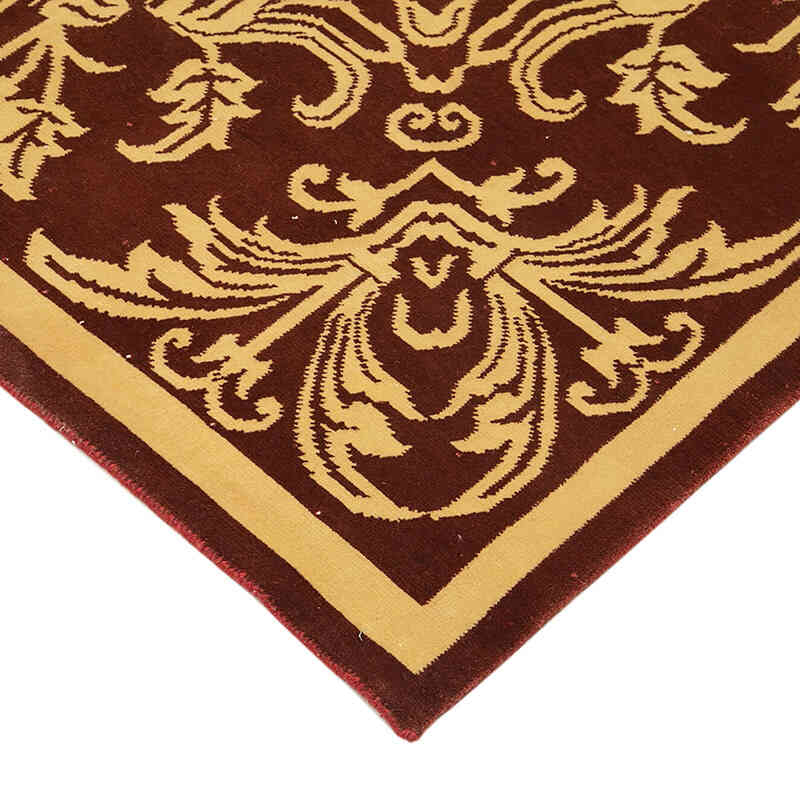 New Hand Knotted Wool Oushak Rug - 9' 3" x 12' 4" (111" x 148") - K0040832