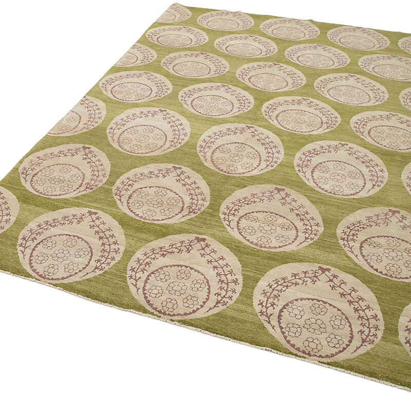 New Hand Knotted Wool Oushak Rug - 6'  x 8' 11" (72" x 107") - K0040842