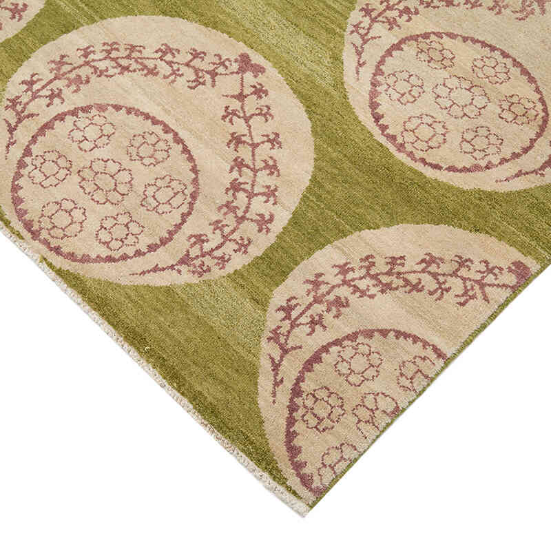 New Hand Knotted Wool Oushak Rug - 6'  x 8' 11" (72" x 107") - K0040842