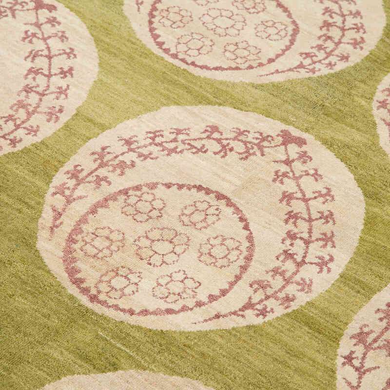 New Hand Knotted Wool Oushak Rug - 6'  x 8' 11" (72" x 107") - K0040842