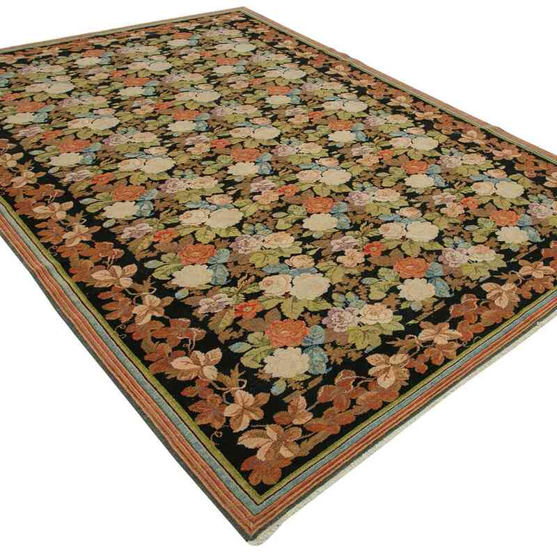 New Hand Knotted Wool Oushak Rug - 7' 4" x 10'  (88" x 120") - K0040847