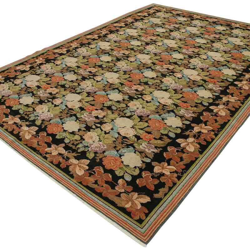 New Hand Knotted Wool Oushak Rug - 7' 4" x 10'  (88" x 120") - K0040847