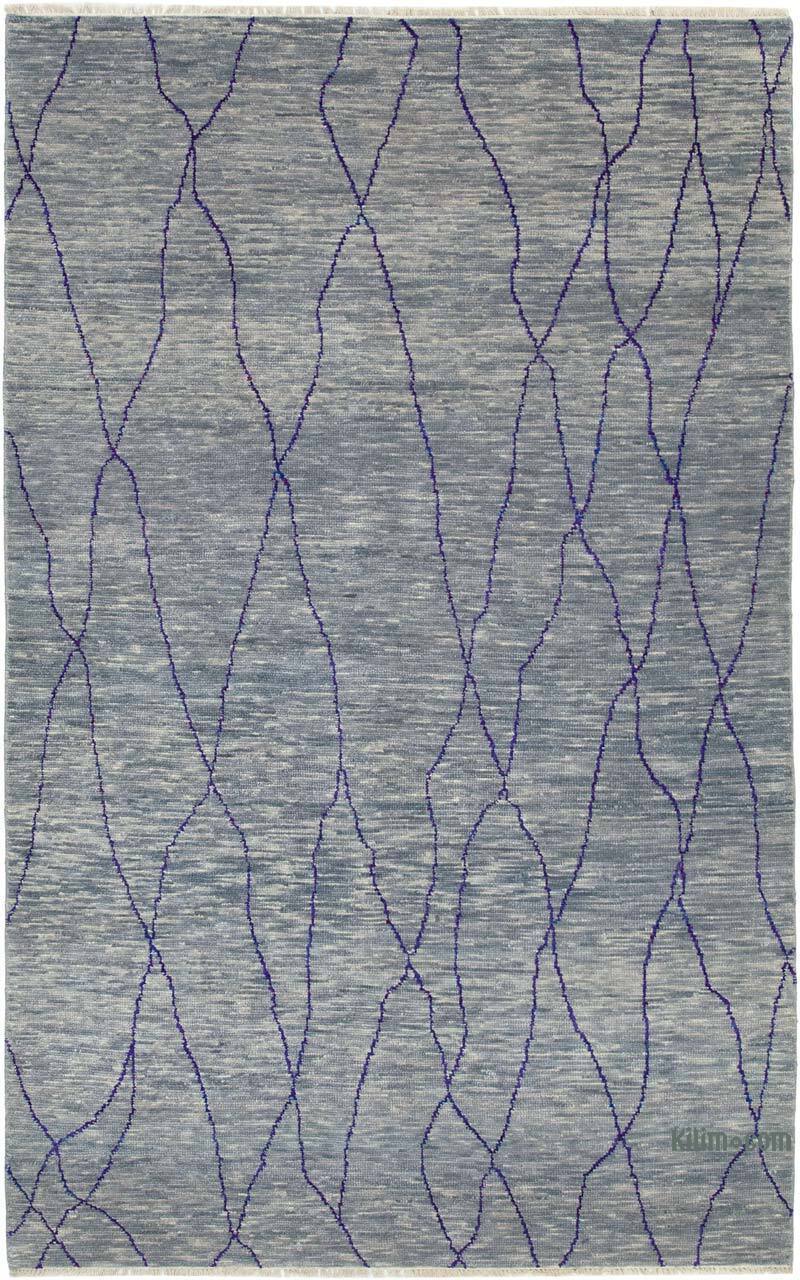 New Hand Knotted Wool Rug - 6'  x 9' 5" (72 in. x 113 in.) - K0040861