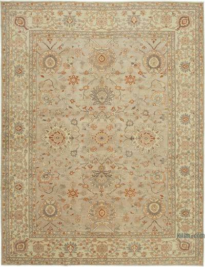 New Hand Knotted Wool Oushak Rug - 9' 8" x 12' 7" (116 in. x 151 in.)