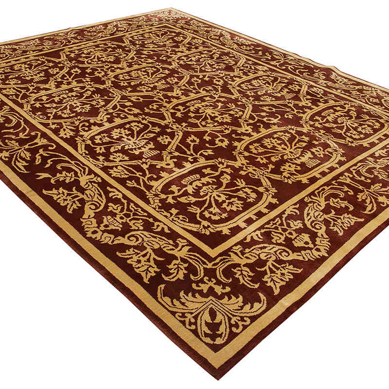 Nueva Alfombra Oushak Tejida a Mano - 254 cm x 306 cm - K0040866