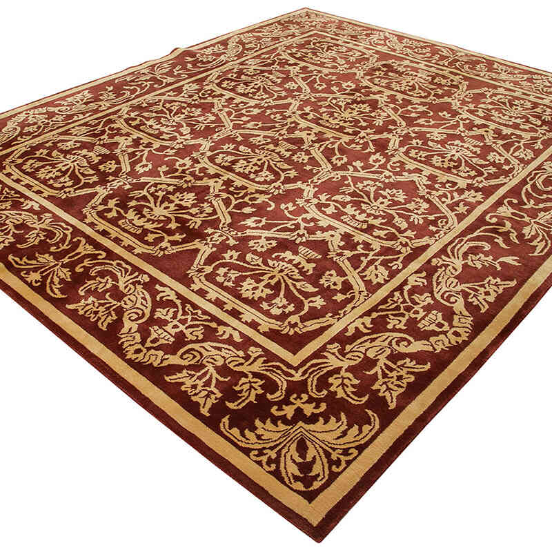 Nueva Alfombra Oushak Tejida a Mano - 254 cm x 306 cm - K0040866