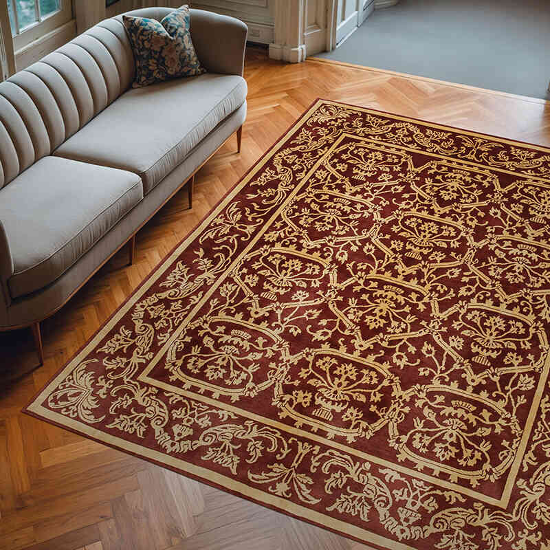 Nueva Alfombra Oushak Tejida a Mano - 254 cm x 306 cm - K0040866