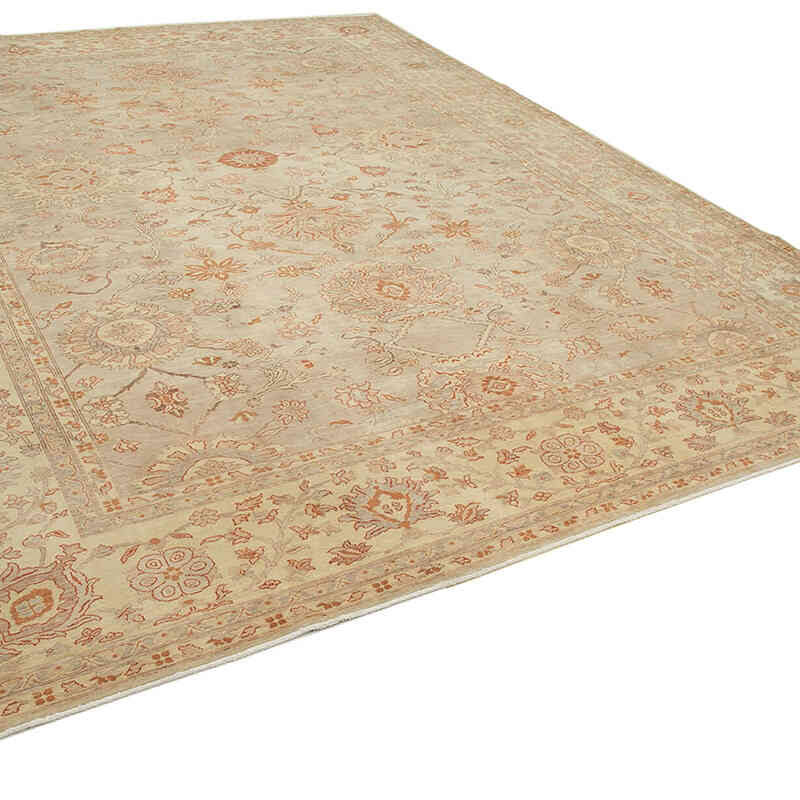 New Hand Knotted Wool Oushak Rug - 9' 9" x 12' 8" (117" x 152") - K0040872