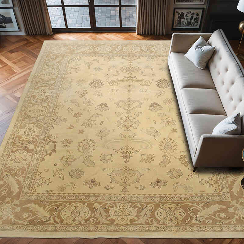 Nueva Alfombra Oushak Tejida a Mano - 309 cm x 382 cm - K0040887