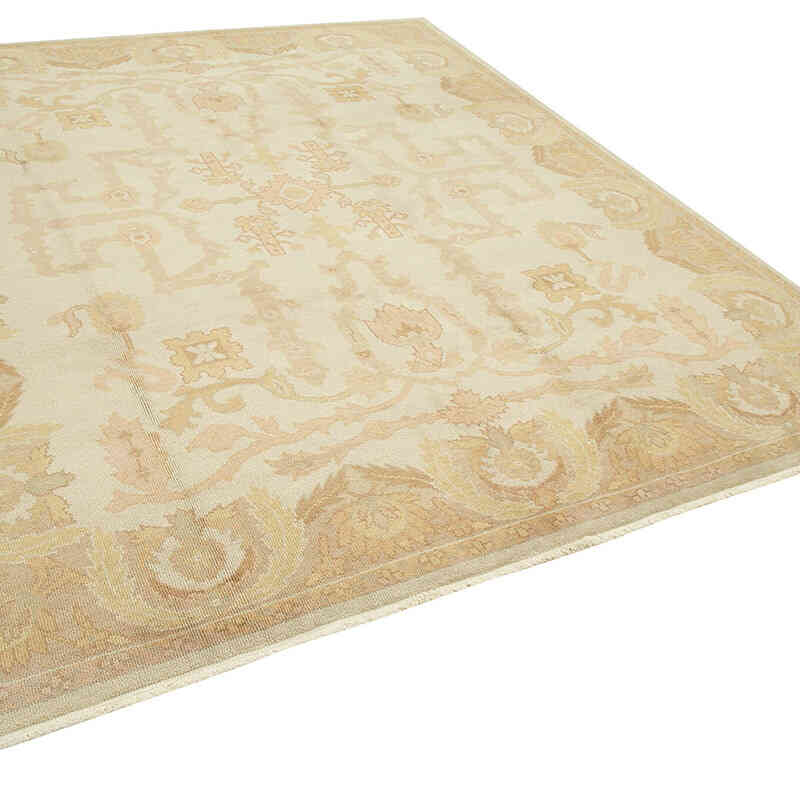 New Hand Knotted Wool Oushak Rug - 8'  x 10'  (96" x 120") - K0040899