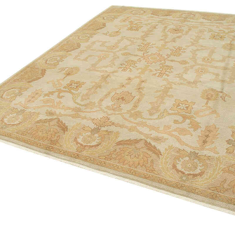 New Hand Knotted Wool Oushak Rug - 8'  x 10'  (96" x 120") - K0040899