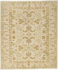 New Hand Knotted Wool Oushak Rug - 8' 1" x 9' 7" (97" x 115")