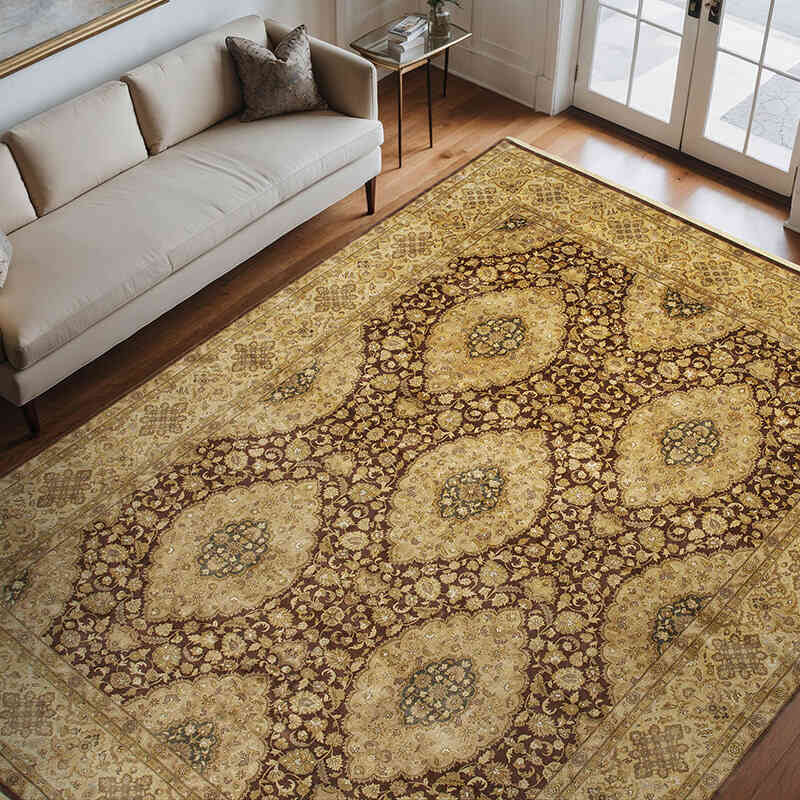 Nueva Alfombra Oushak Tejida a Mano - 280 cm x 370 cm - K0040905