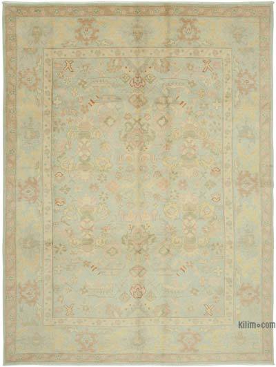 New Hand Knotted Wool Oushak Rug - 8'  x 10'  (96 in. x 120 in.)