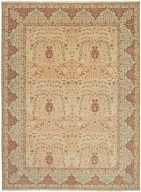 New Hand Knotted Wool Oushak Rug - 10' 3" x 13' 10" (123" x 166")