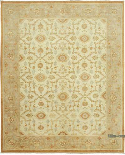 New Hand Knotted Wool Oushak Rug - 8' 1" x 10' 1" (97 in. x 121 in.)