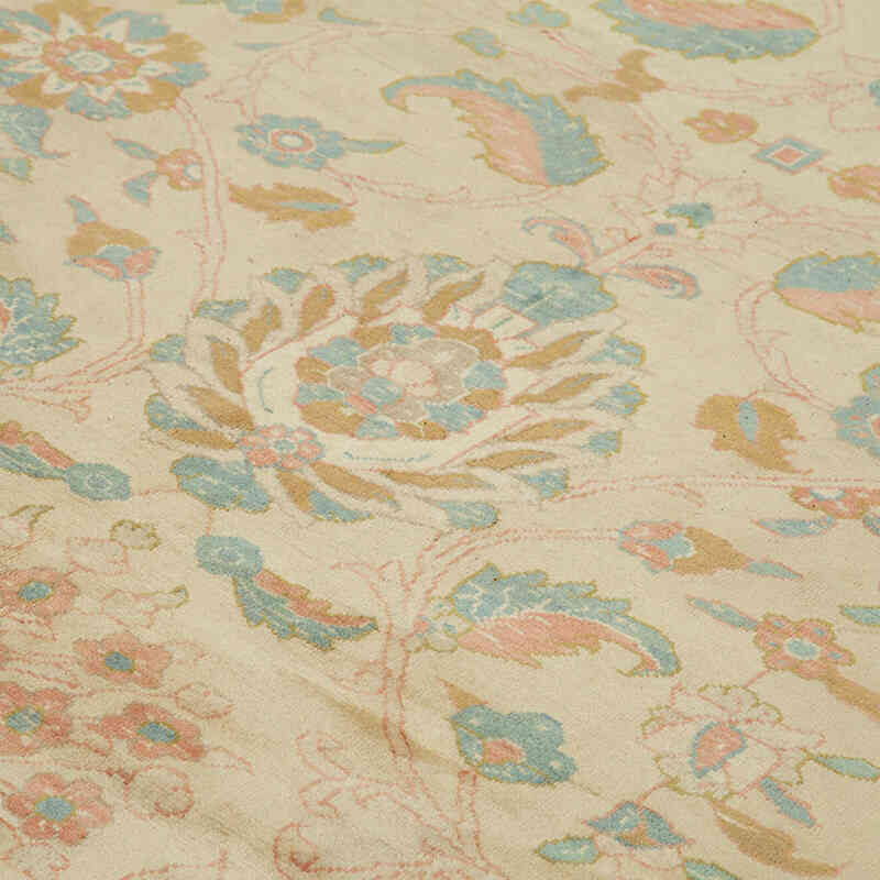 New Hand Knotted Wool Oushak Rug - 10' 8" x 13' 9" (128" x 165") - K0040964