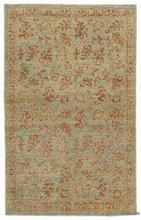 New Hand Knotted Wool Oushak Rug - 3' 7" x 5' 10" (43" x 70")