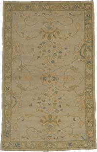 New Hand Knotted Wool Oushak Rug - 3' 9" x 6'  (45" x 72")
